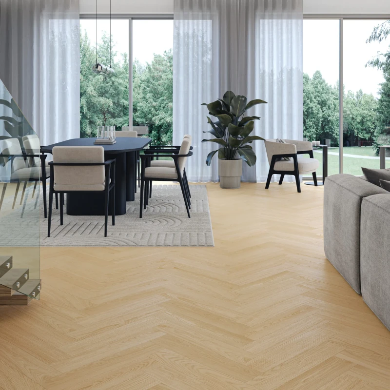 Stejar Cream Herringbone photo1